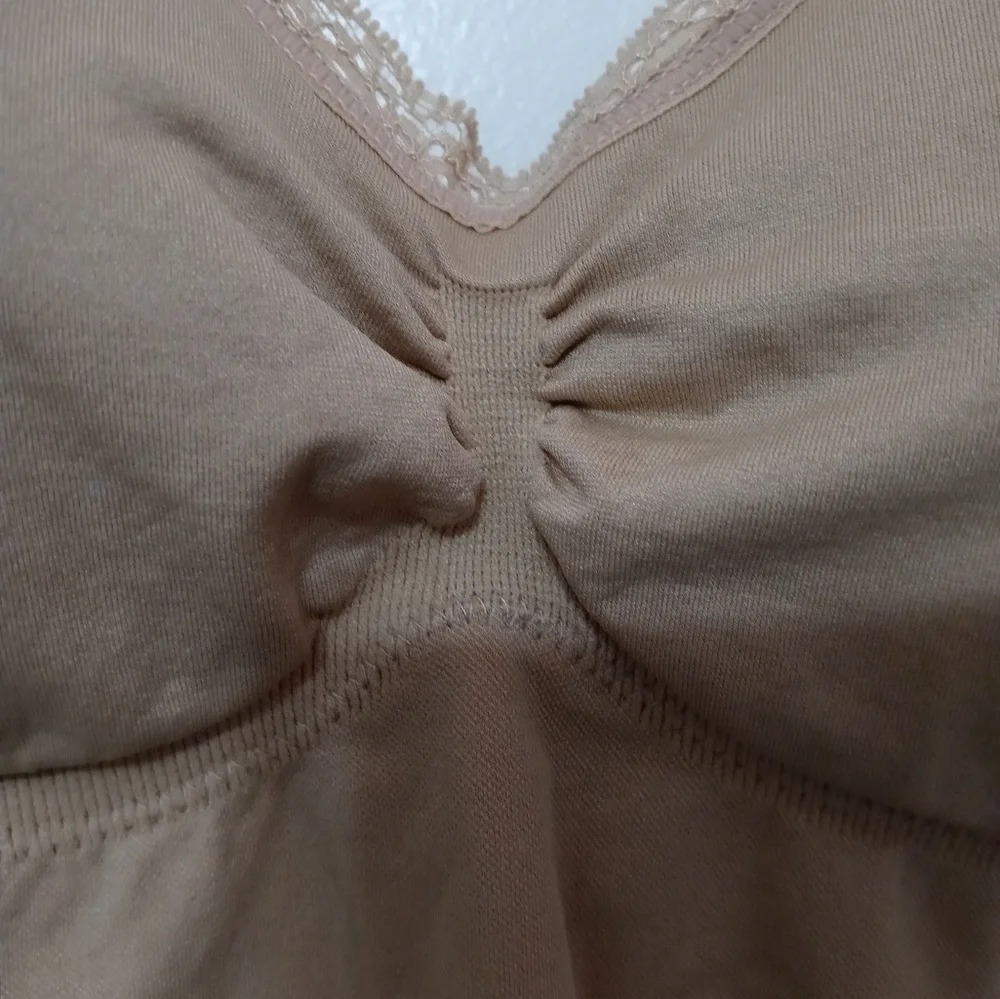 Kathy Ireland Intimates beige Body toning Power Shape Butt lift Shapewear lg